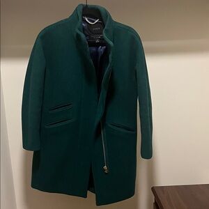 J. Crew Cocoon Coat Green
